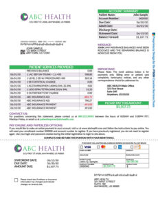 example patient statement sample processed