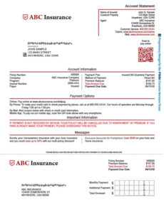 example of an insurance document mailed at fssi