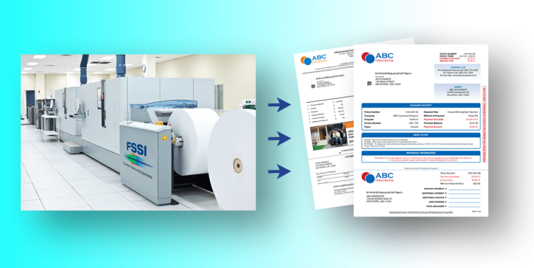 a commercial printer with printed statement examples