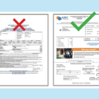 examples of good and bad document design